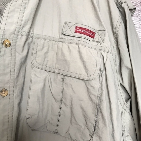 CARIBOU CREEK ANGLER SHIRT OLIVE GREEN XL - Picture 5 of 10